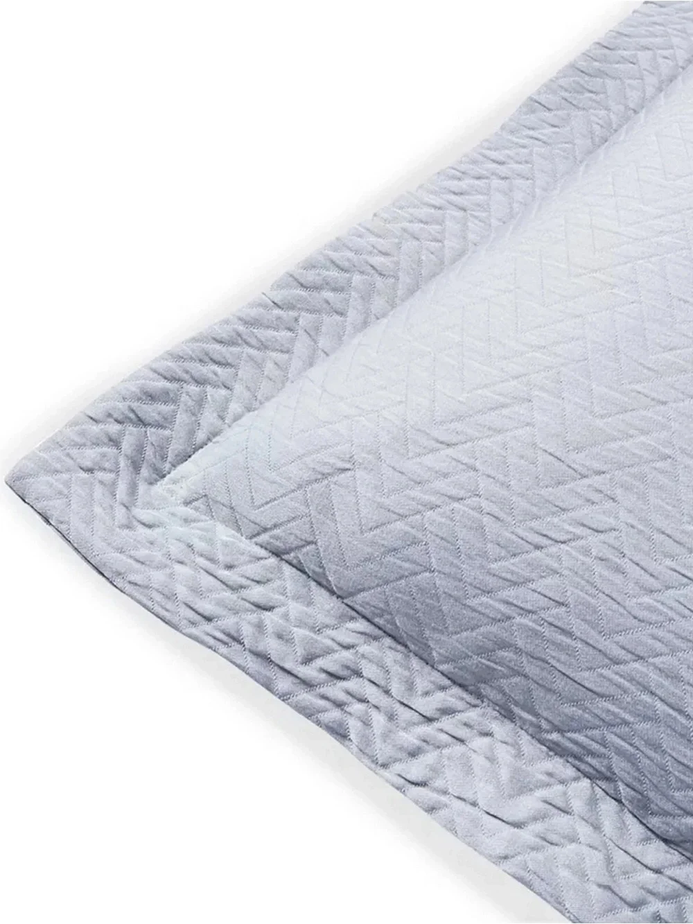 2 Lauren Ralph Lauren KAIA Standard Shams Cornflower Blue Chevron Matelasse 2